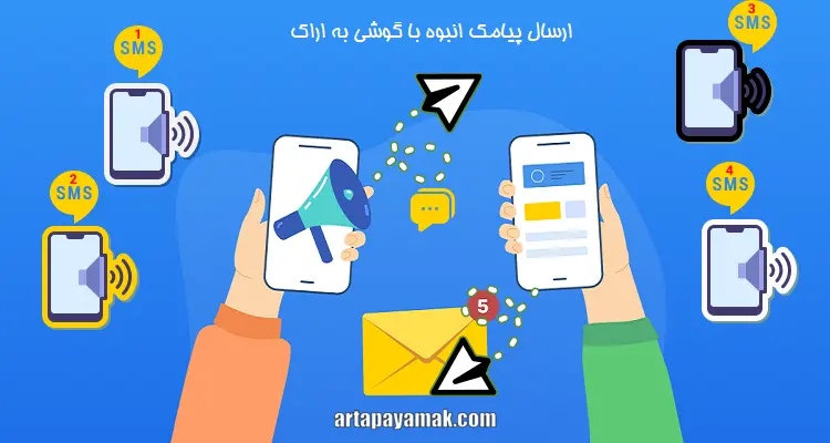 ارسال پیامک انبوه با گوشی به اراک