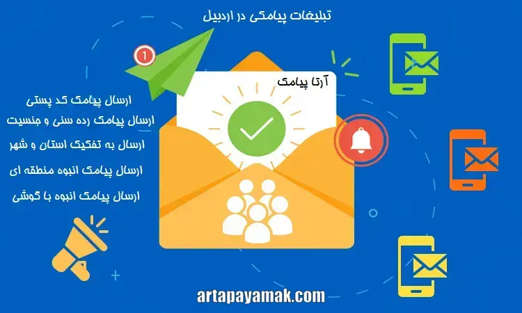 ارسال پیامک انبوه به اردبیل