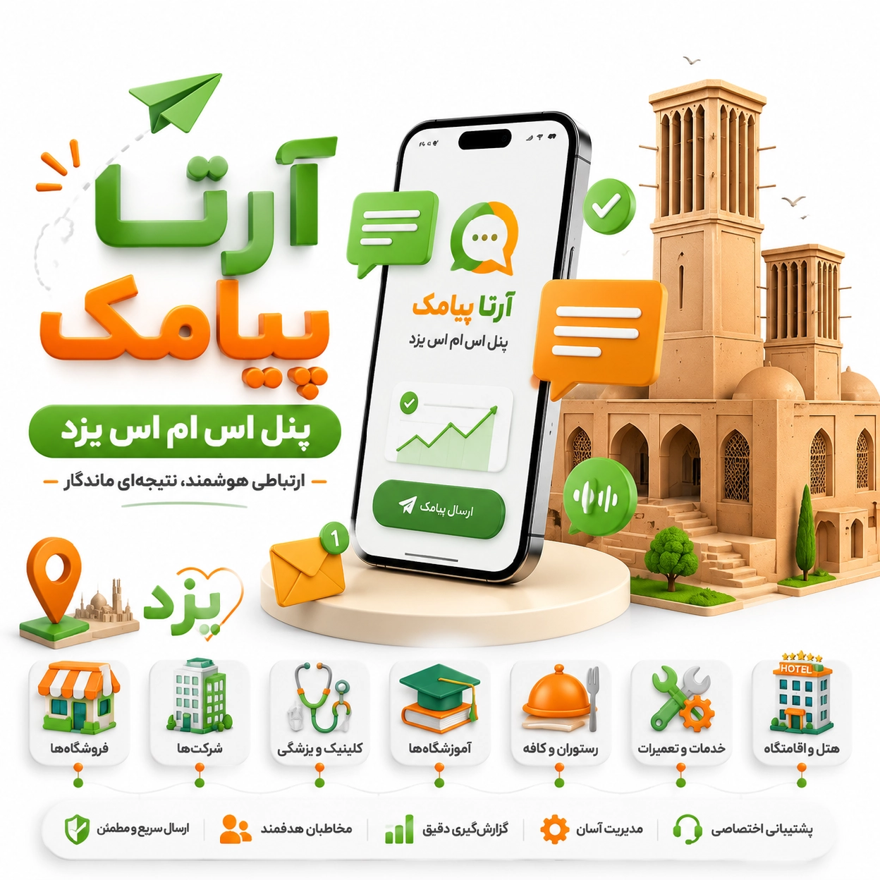 پنل اس ام اس یزد