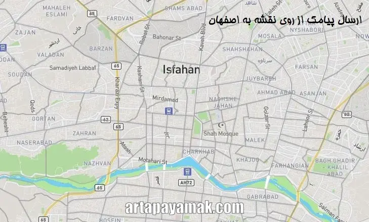 ارسال پیامک تبلیغاتی به اصفهان با نقشه گوگل