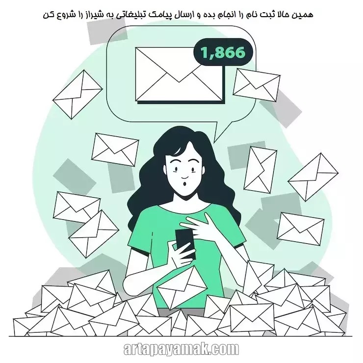 پنل اس ام اس مخابرات شیراز