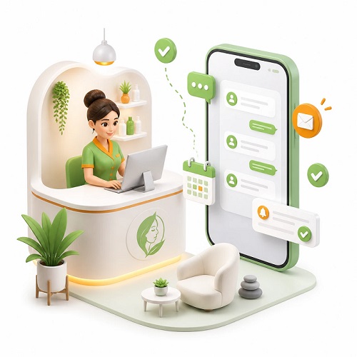 beauty clinic sms panel automation