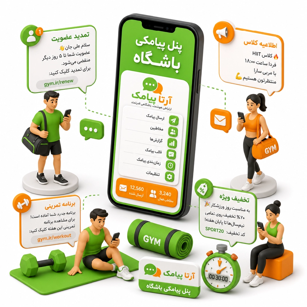پنل پیامکی باشگاه
