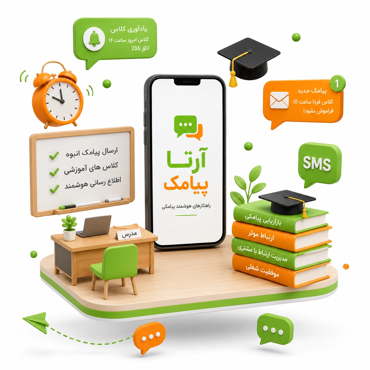 پنل پیامکی آموزشگاه‌ها
