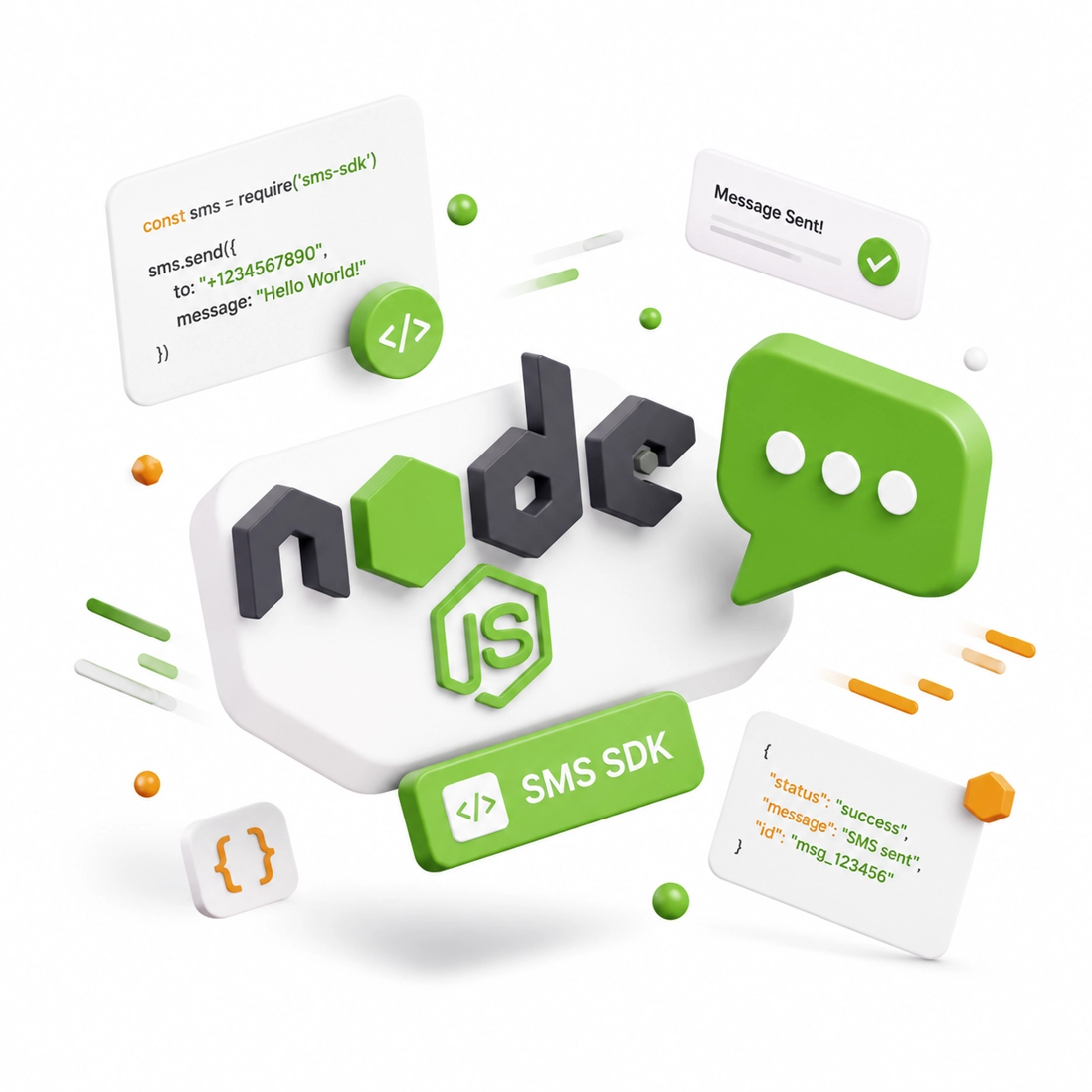 sdk ارسال پیامک node.js